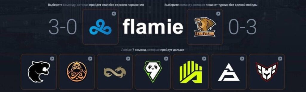 Прогнозы Егора «flamie» Васильева