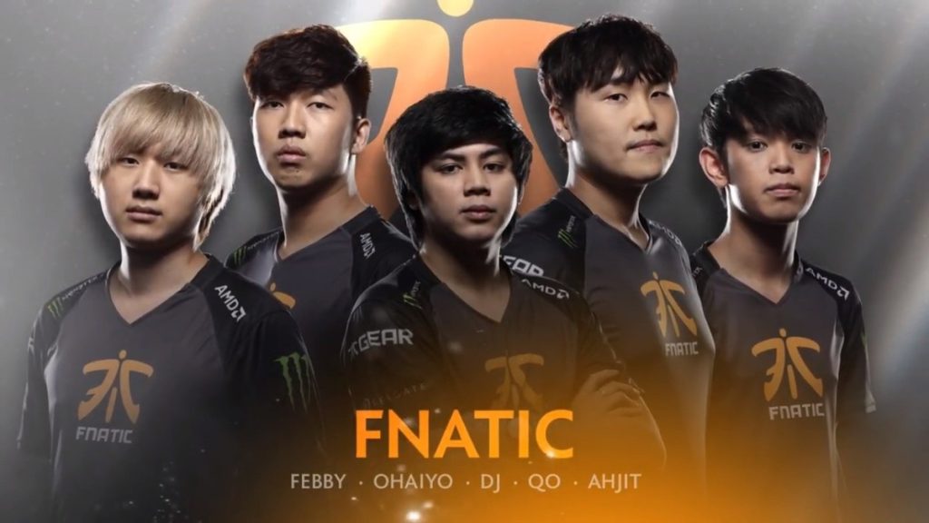 Игроки команды Fnatic в 2017 году