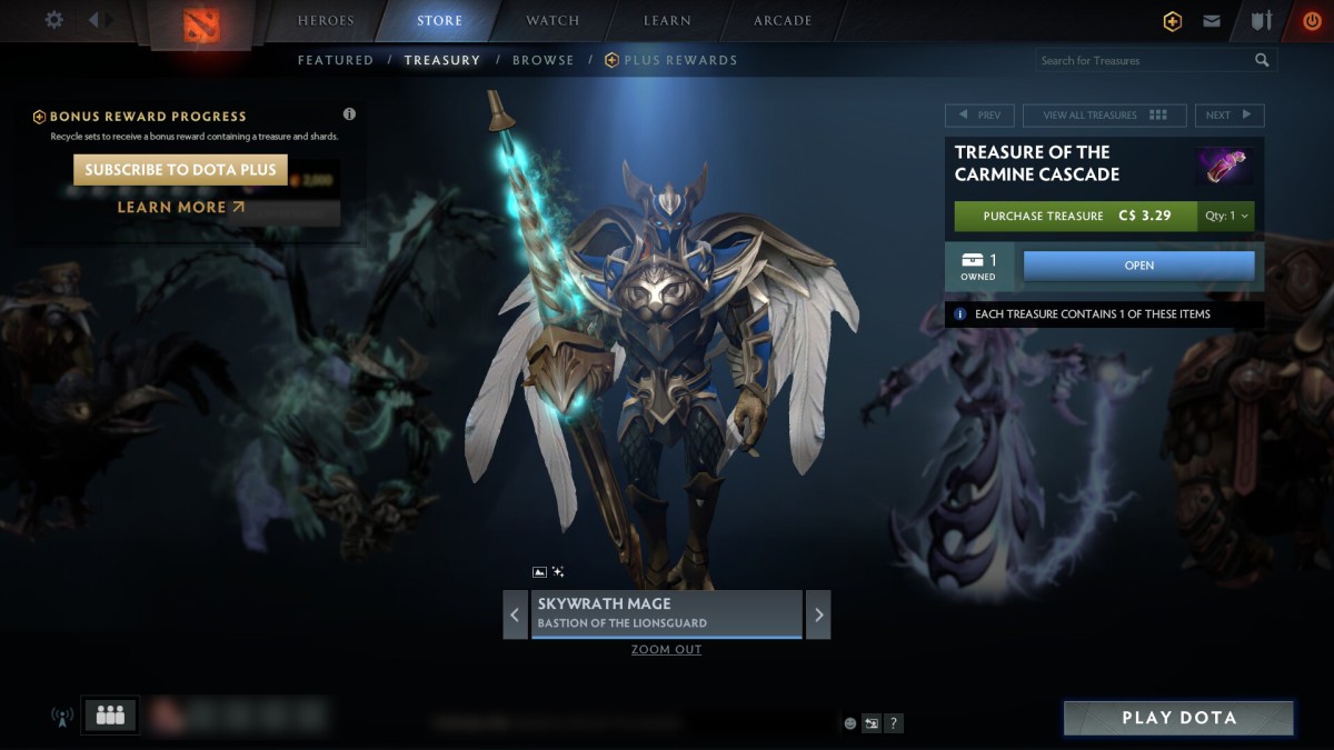 Сет Bastion of the Lionsguard для Skywrath Mage в Dota 2