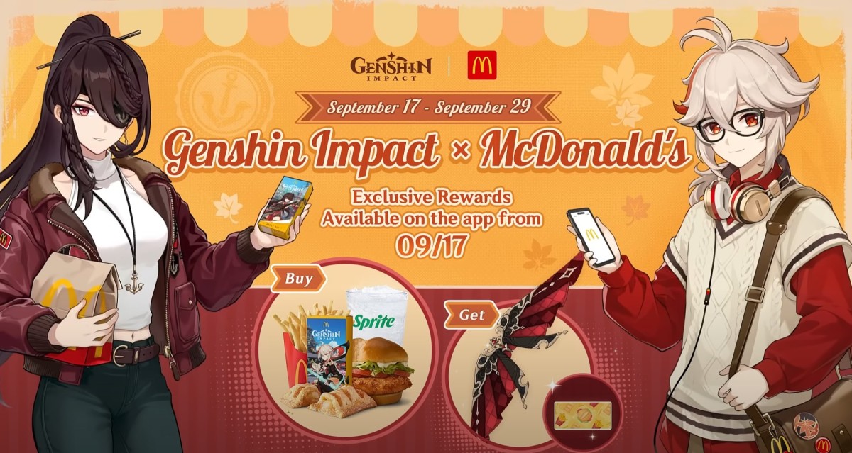 Коллаборация Genshin Impact и McDonald's