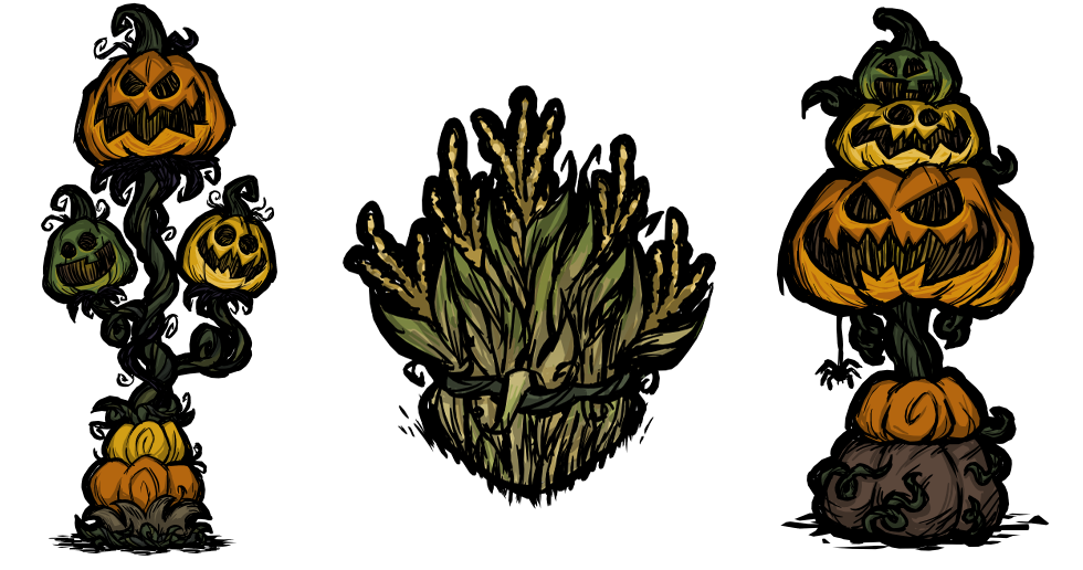 Награды “Jack-o'-lamptern”, “Maize Wall” и “Maize Wall” and “Jack-o'-lamppost”