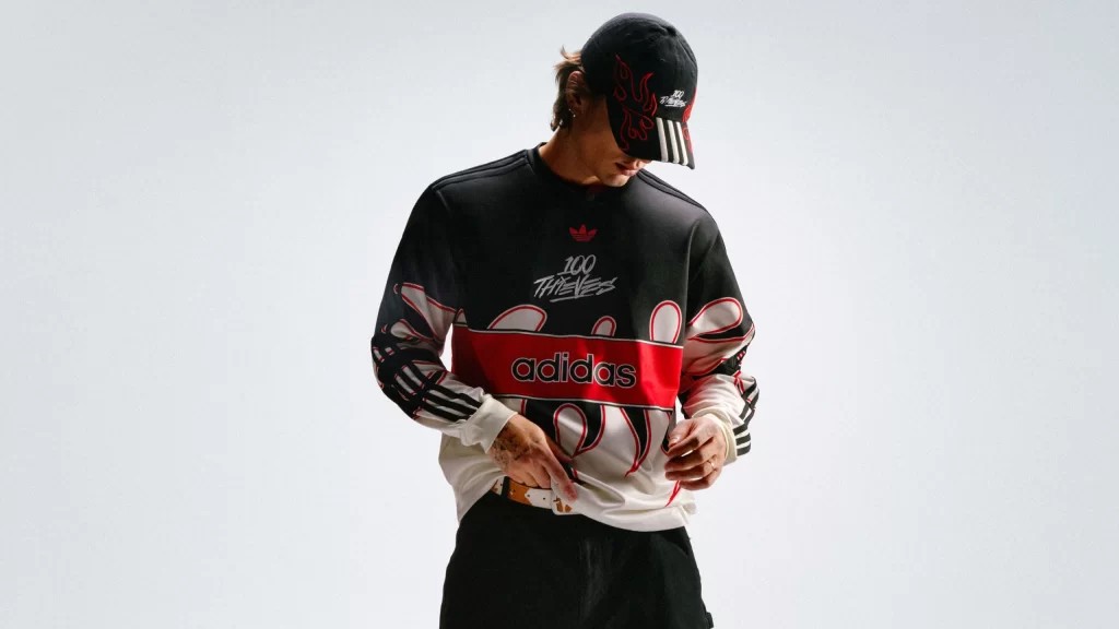 Лонгслив Adidas Originals x 100 Thieves Drop 02