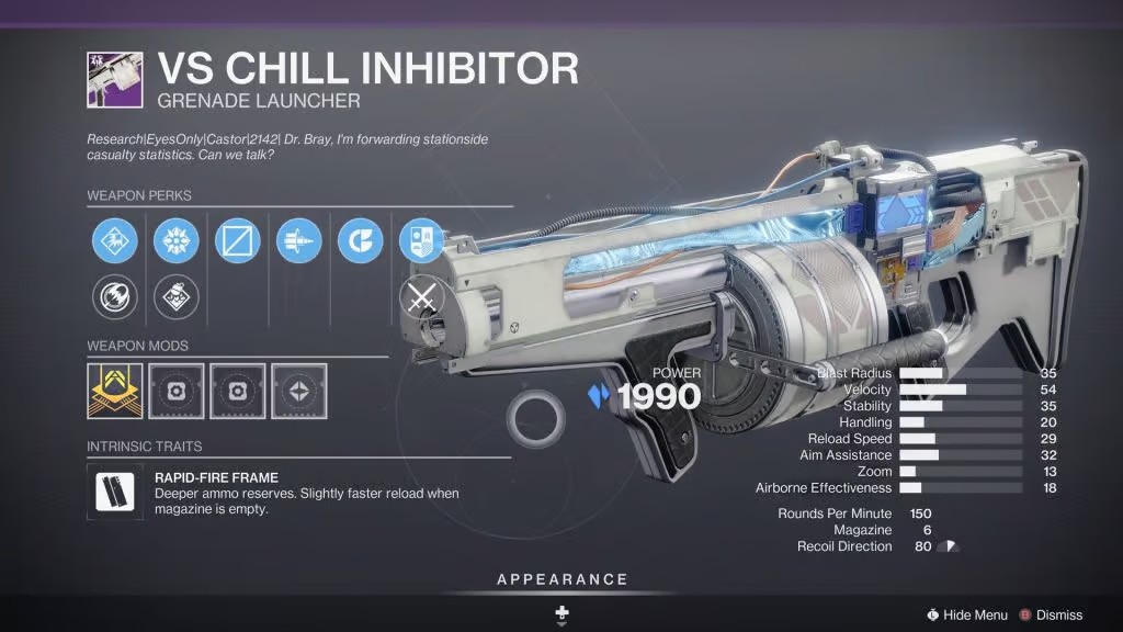 Chill Inhibitor в Destiny 2