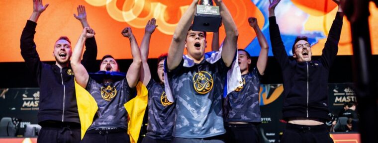 Эмоции игроков ENCE после победы на Elisa Masters Espoo 2024