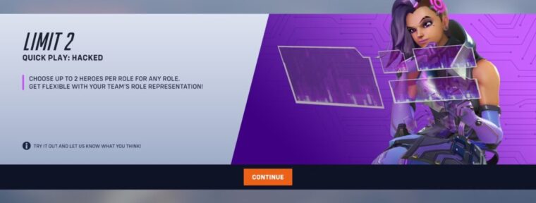 Overwatch 2: добавлен новый режим быстрой игры — Quick Play: Hacked Limit 2