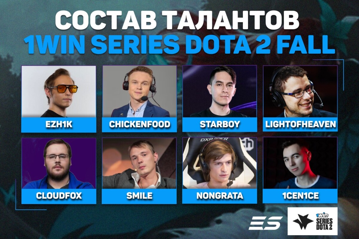 Стали известны таланты русскоязычной трансляции 1win Series Dota 2 Fall