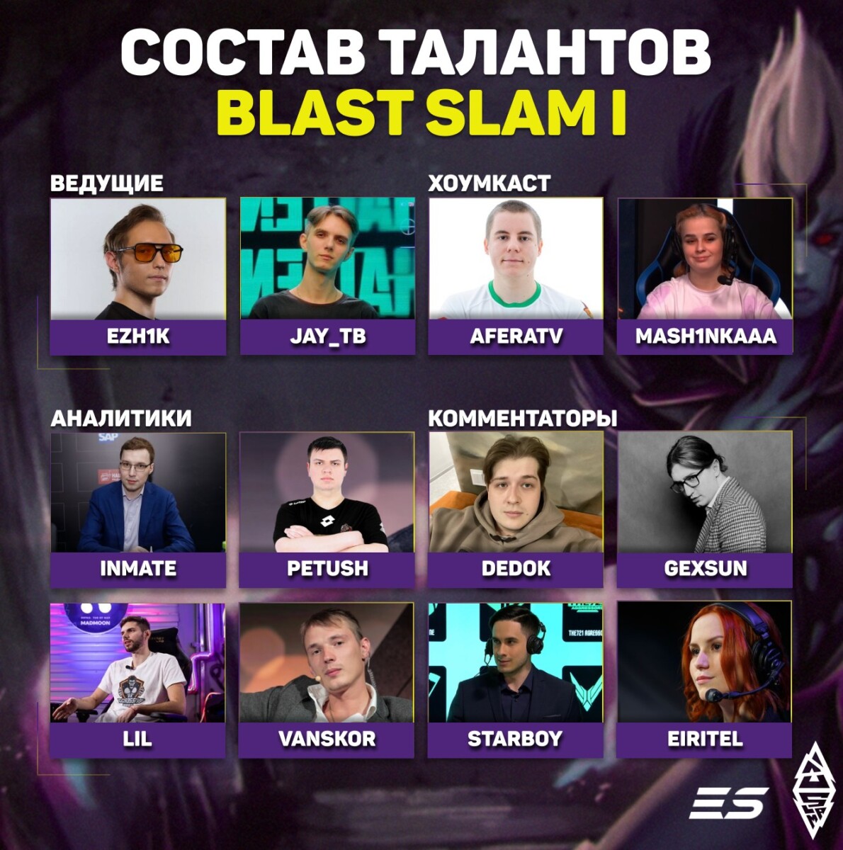 Объявлен список русскоязычных талантов на BLAST Slam I