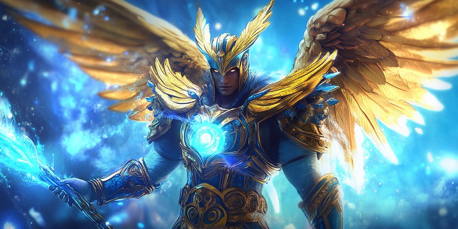 Skywrath Mage в Dota 2 с золотыми крыльями