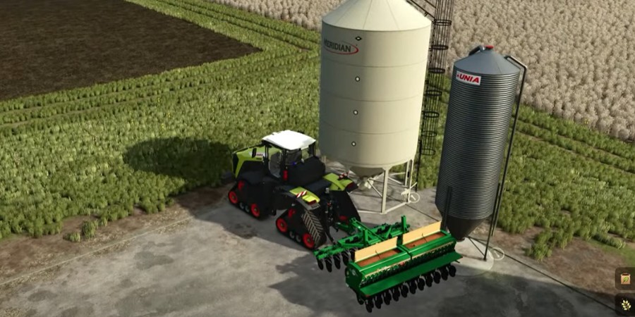 Farming Simulator 25 - сеялка с удобрялкой