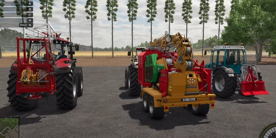 Три вида лебедок в Farming Simulator 25