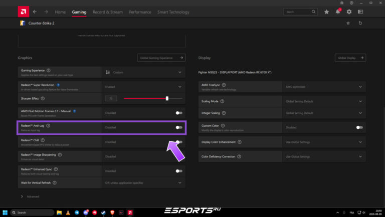 AMD Radeon Anti-Lag кс
