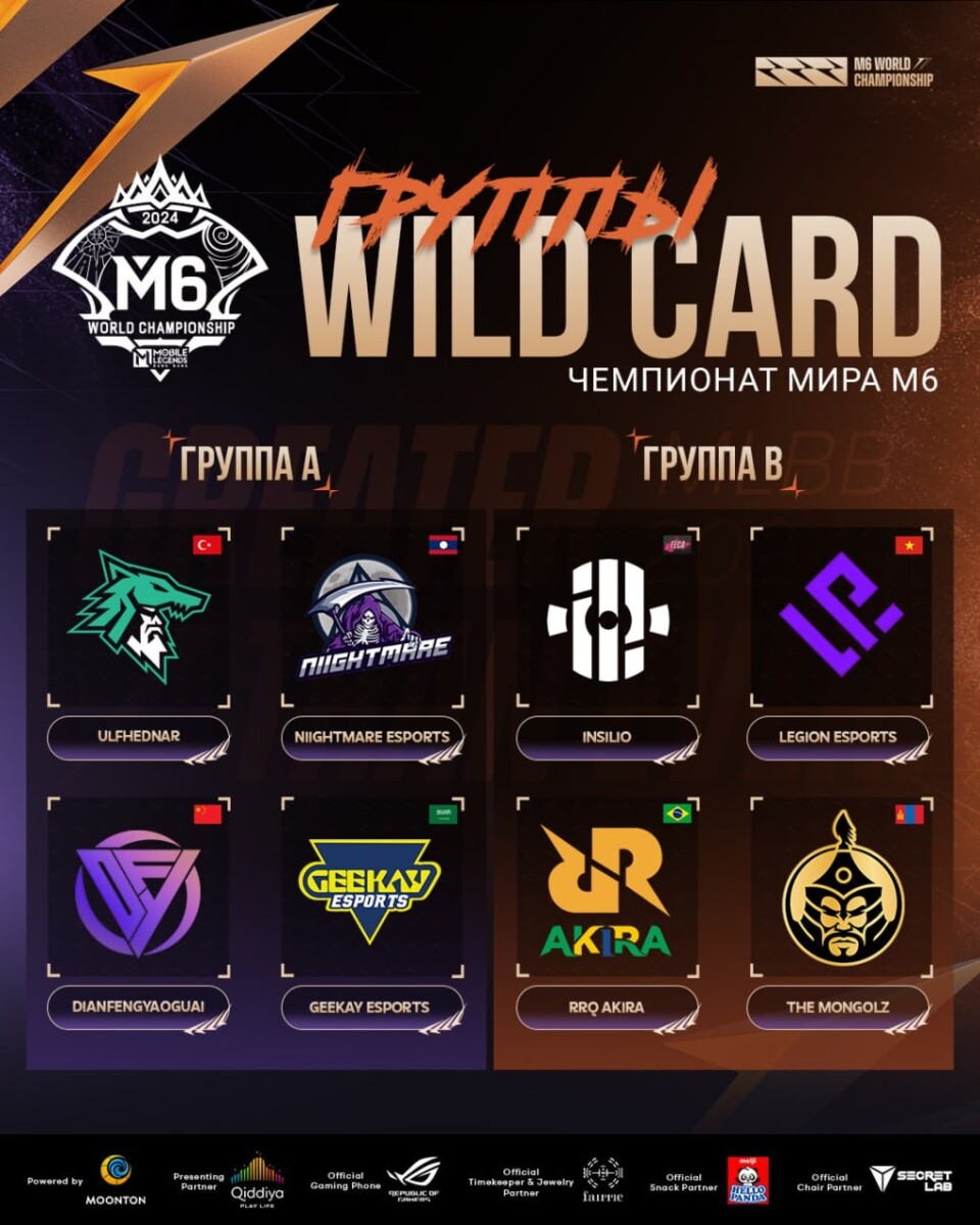 Группы участников на Wild Card