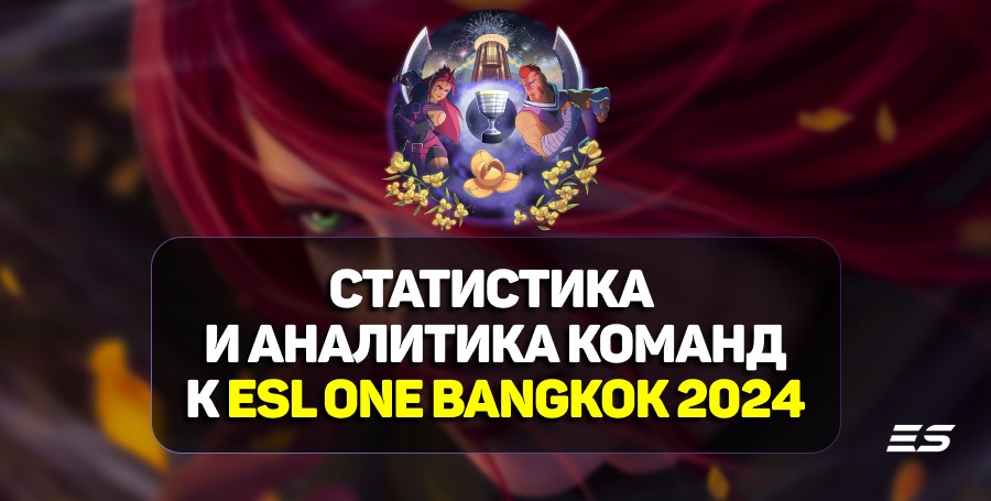 Статистика и аналитика команд к ESL One Bangkok 2024