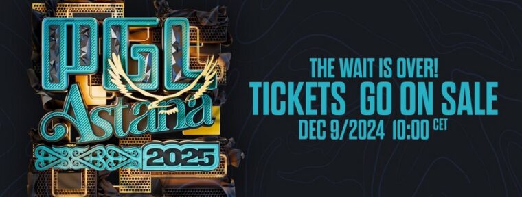 Анонсирована дата продажи билетов на PGL Astana 2025 по CS2
