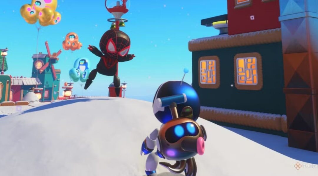 С обновлением Winter Wonder для Astro Bot добавили «Человека-паука» и Rayman