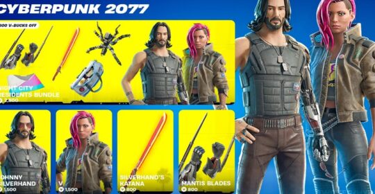 Ви и Джонни Сильверхенд из Cyberpunk 2077 станут доступны в Fortnite