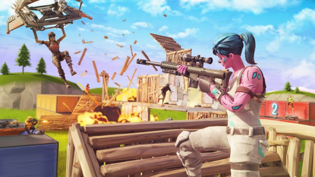 Герои Fortnite на карте Go Goated! Zone Wars
