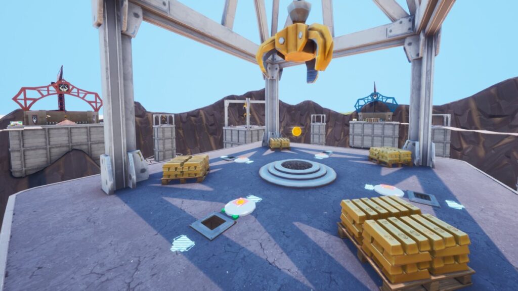 Центральная платформа на карте Troll Bed Wars в Fortnite