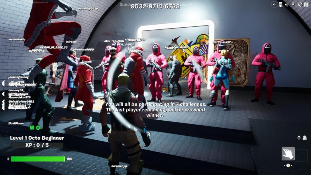 Игроки Fortnite готовятся к первому испытанию в Octo Game 2