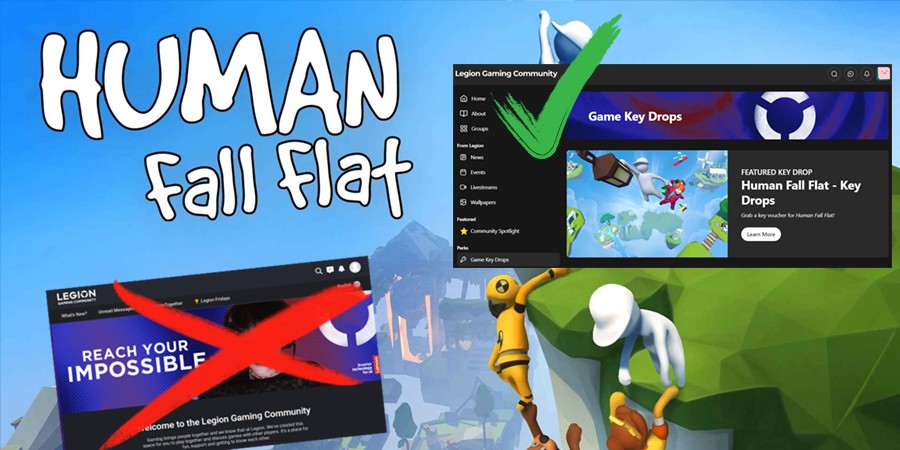 На сайте Lenovo началась бесплатная раздача Human: Fall Flat