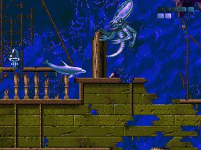 Скрин из игры Sega Ecco the Dolphin 2
