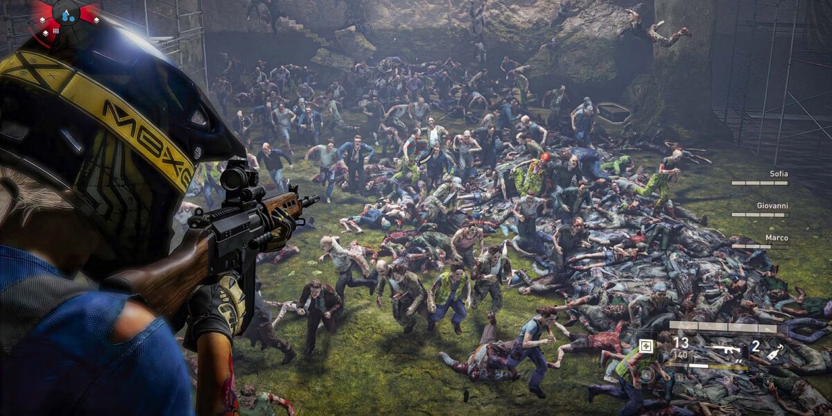 World war z, сражение с "роем" зомби от третьего лица, технология Swarm