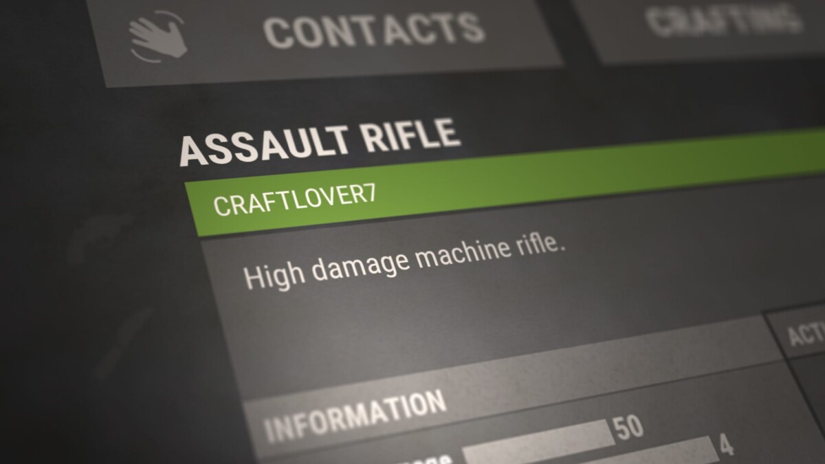 Имена на предметах Rust