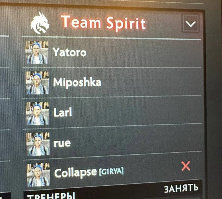 Все игрок Team Spirit по Dota 2 сменили свои аватарки на на изображение Ильи Мулярчука в образе мема "Умный человек в очках скачать обои"