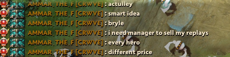Сообщения Ammar_The_F в общем чате Dota 2