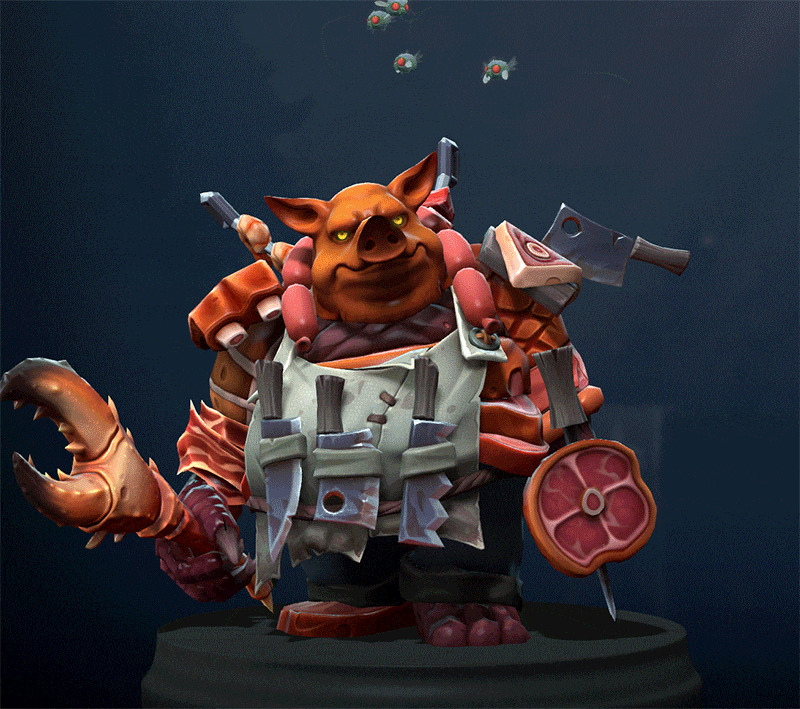 Сет Glutton ghoul для Pudge в Dota 2 из мастерской Steam