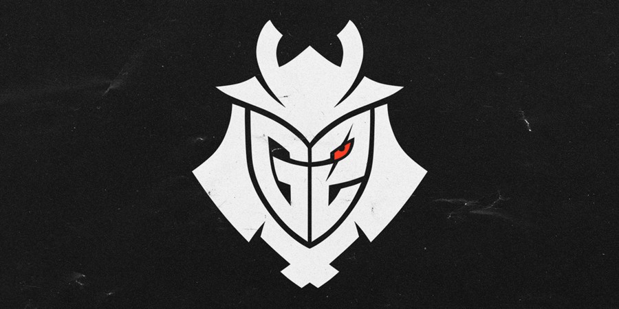 яркий логотип G2 Esports на черном фоне