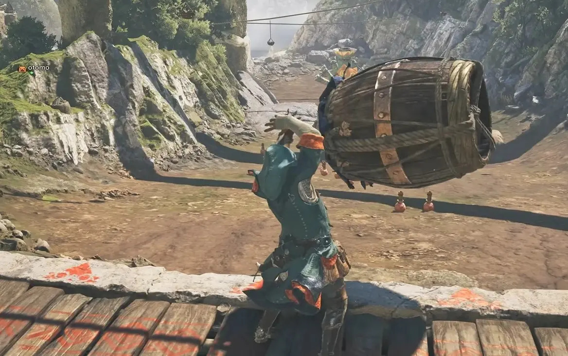 Бочковый боулинг в в Monster Hunter Wilds