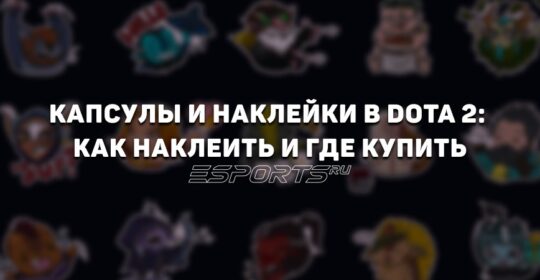 Капсулы и наклейки в Дота 2: как поставить, купить и какие из них лучшие