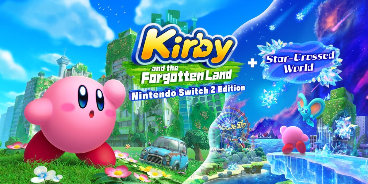Ключевой арт — Kirby and the Forgotten Land--Nintendo Switch 2 Edition + Star-Crossed World