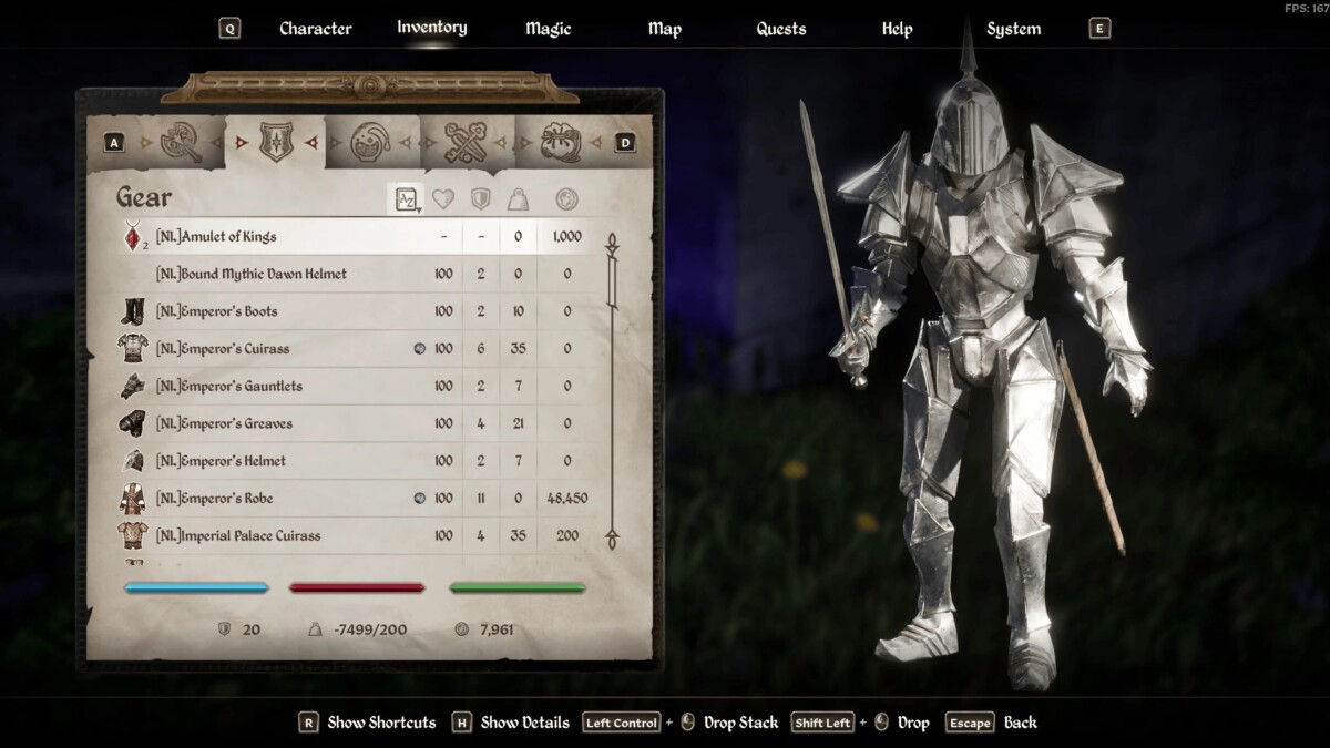 The Elder Scrolls IV: Oblivion Remastered All Armors Playable
