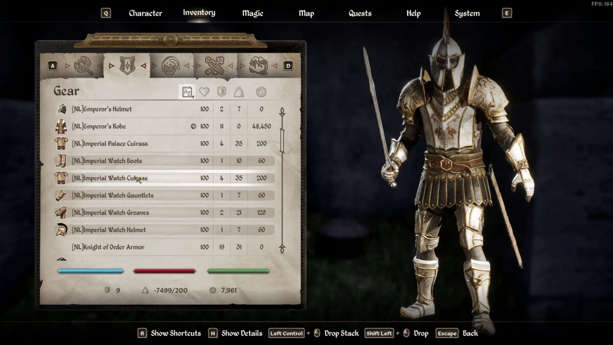 The Elder Scrolls IV: Oblivion Remastered All Armors Playable