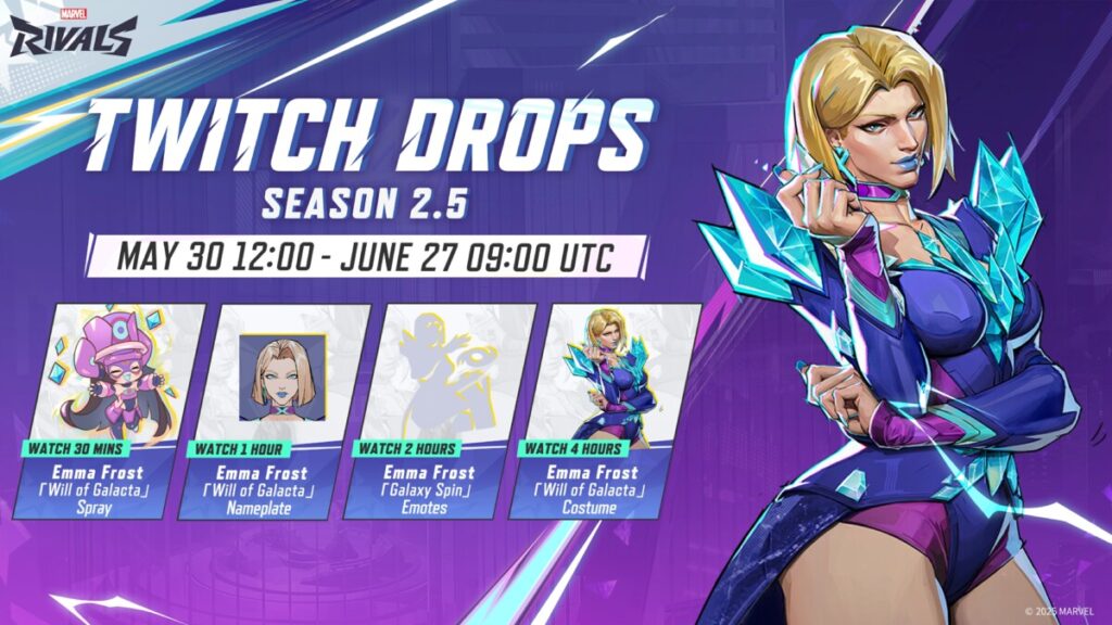 Marvel Rivals Сезон 2.5 — Twitch Drops