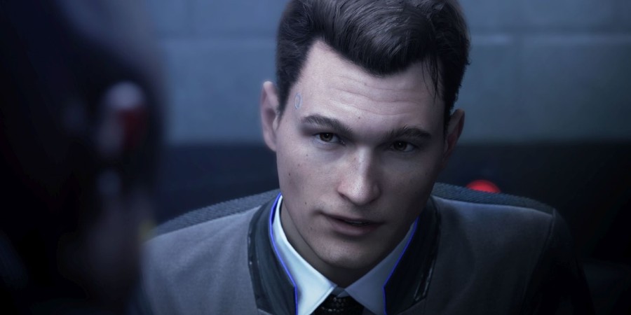 Брайан Декарт в роли андроида Коннора в Detroit: Become Human