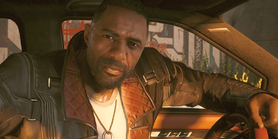 Идрис Эльба в роли Соломона Рида из Cyberpunk 2077: Phantom Liberty