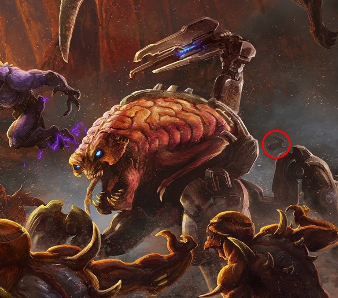 Кролик Дейзи на постере Doom Eternal