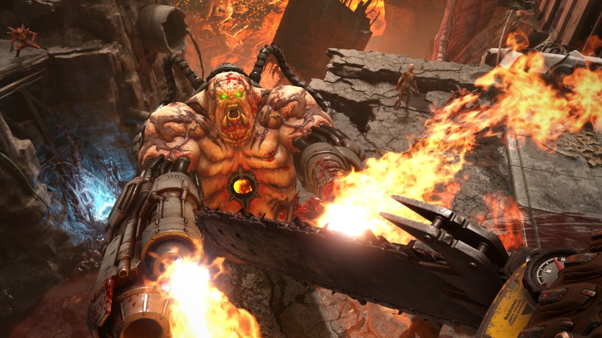Кадр из DOOM Eternal (2020 г.)