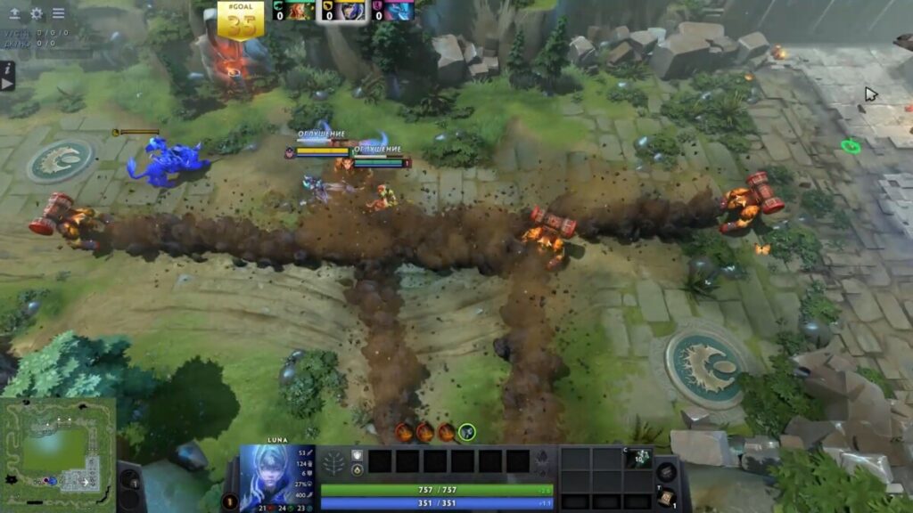 Геймплей Dota Run