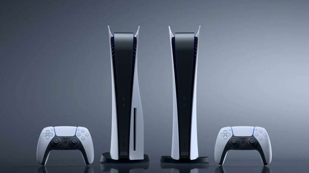 Приставка PlayStation 5 и контроллеры для неё