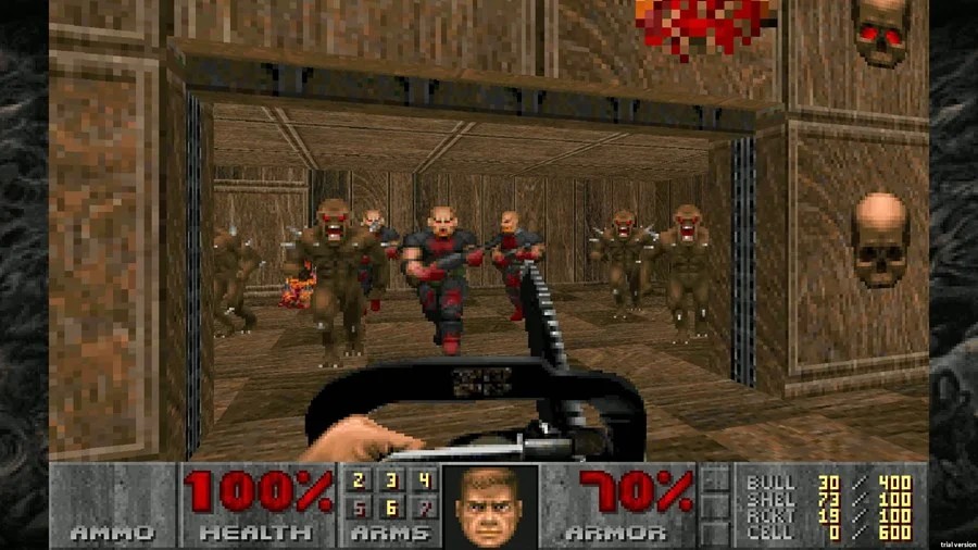 Момент из прохождения Doom (1993)