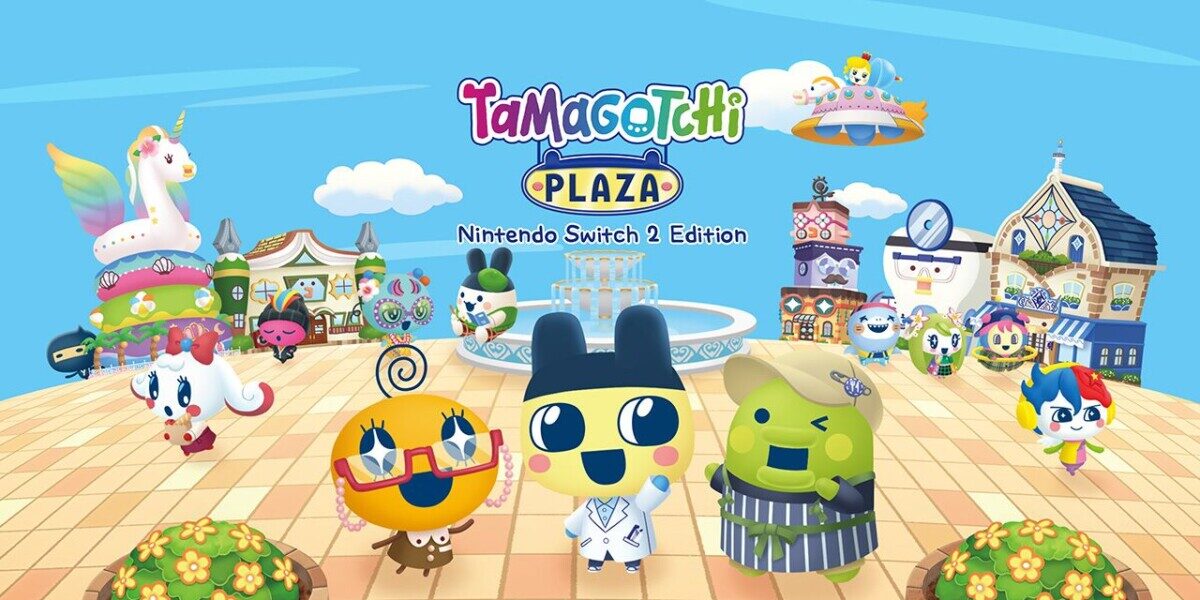 Ключевой арт Tamagotchi Plaza — Nintendo Switch 2 Edition