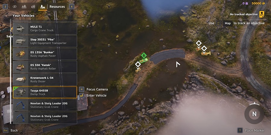 RoadCraft — карта