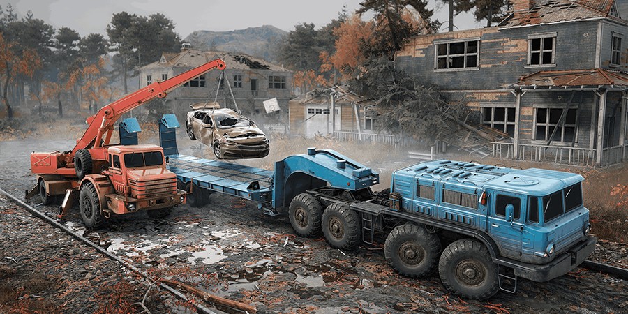 RoadCraft — расчистка дороги от битых автомобилей