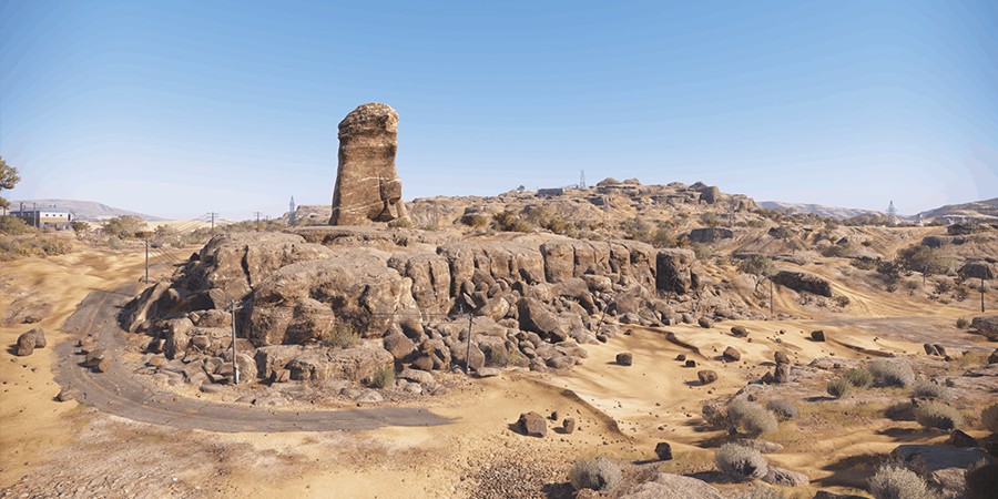 RoadCraft — пустынно-гористый пейзаж