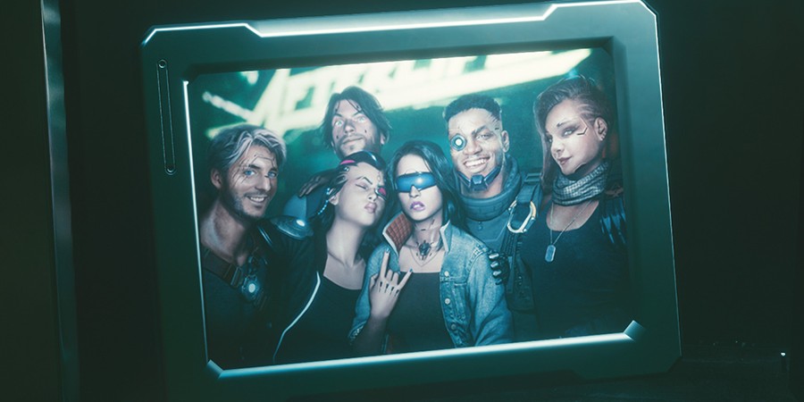 Эджраннеров, доставившую тело Сильверхенда, можно увидеть в Cyberpunk 2077 на групповом фото в клубе “Посмертие”