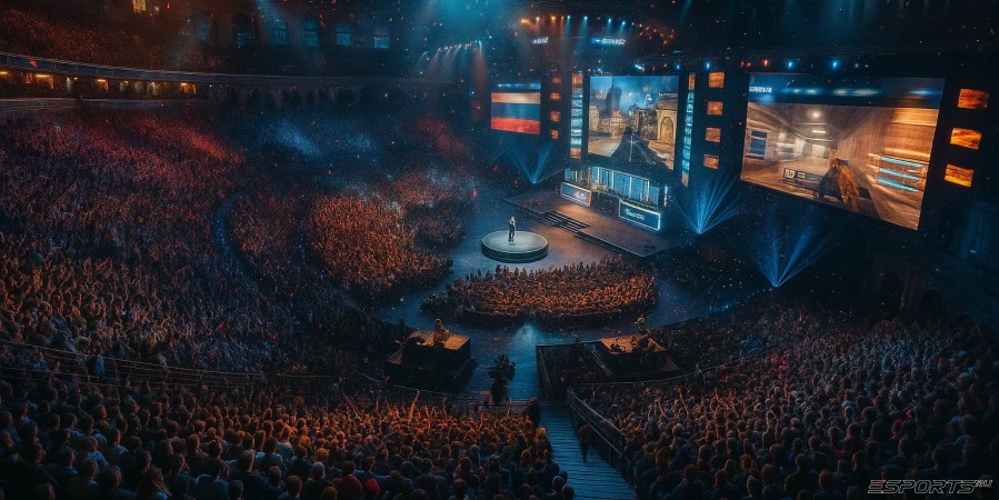 Киберспортивная арена с российским турниром по Counter-Strike 2